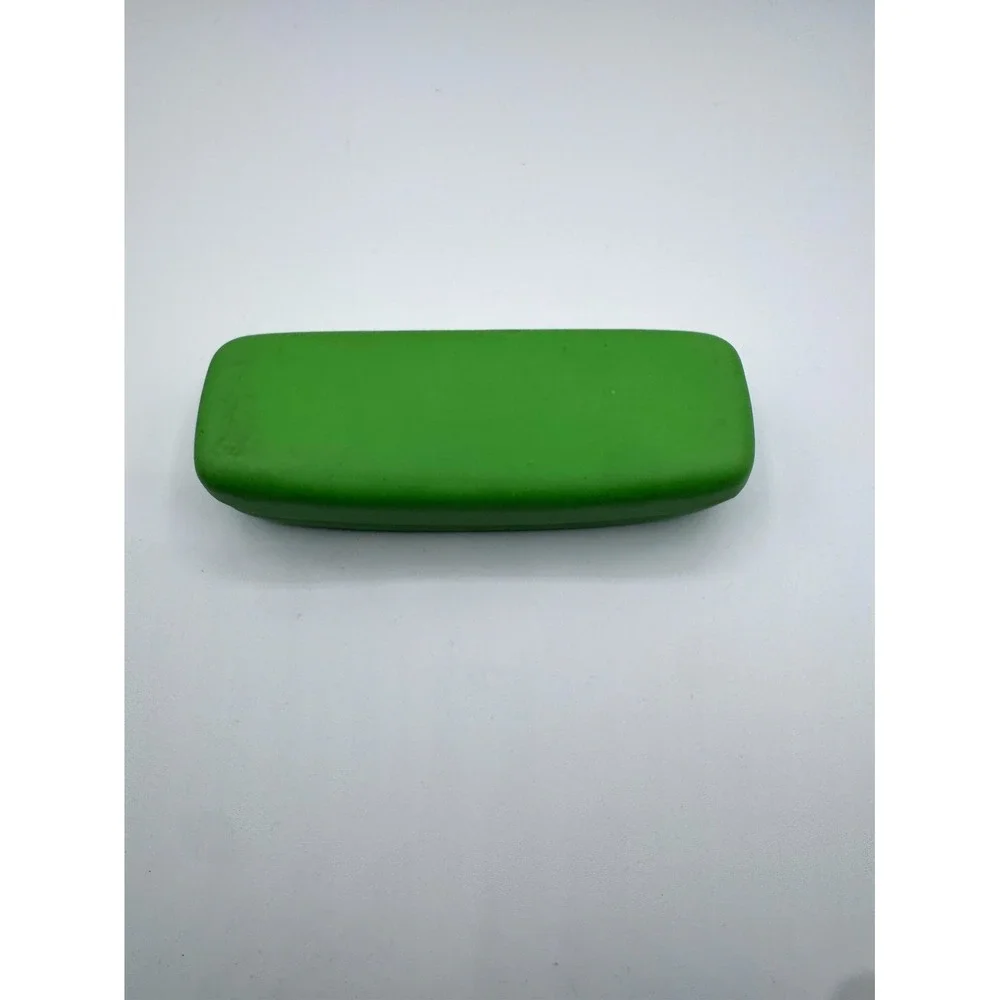 Ray-Ban Eyeglasses Sunglasses Hard Leather Clamshell Green Case w/ Red Interior